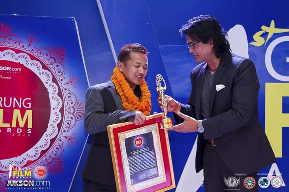 rajesh hamal with pritam gurung