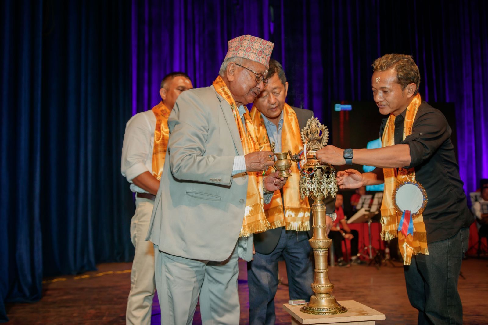 Pritam gurung with Minister